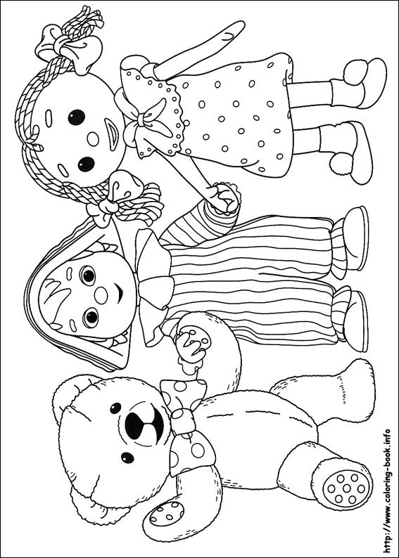 Andy Pandy coloring picture